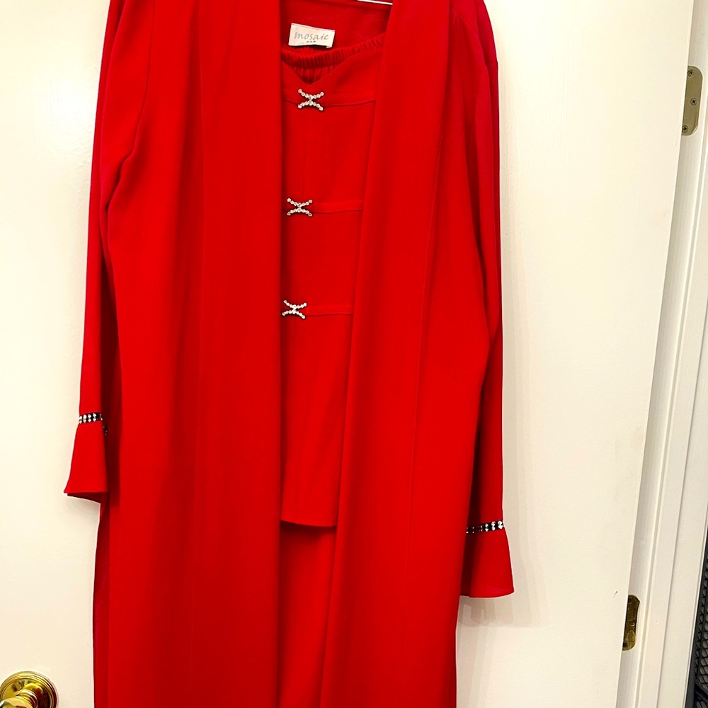 Lady in Red evening dress 3 piece. Very versatile!